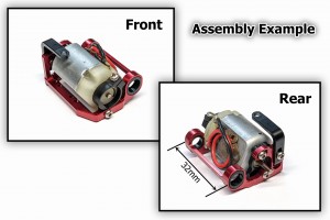 Alum. alloy Motor Mount Set for RWD (Traditional MM / New MM2, Gunmetal)